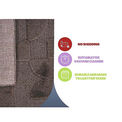 Geometric High-Low Indoor Area Rug - 2x3 ft