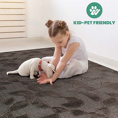 Geometric High-Low Indoor Area Rug - 2x3 ft