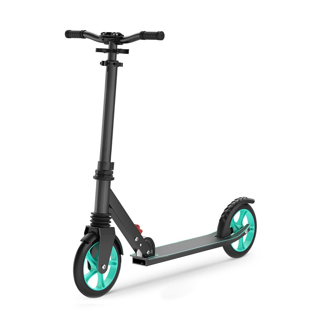 FED FITNESS Kick Scooter，Max 240 lbs, Foldable, 8-Inch Wheels, 4 ...