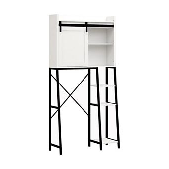 ELEMENT ACE Over The Toilet Storage Cabinet with Sliding Barn Door and Adjustable Shelves