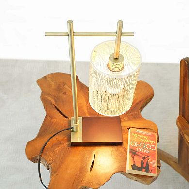 ELEMENT ACE Nordic Style Table Lamp with Lampshade for Bedroom and Study