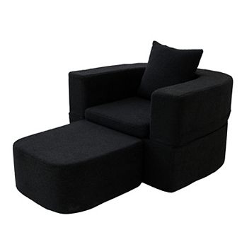 40 Inch Pull Out Couch, 2 in 1 Sleeper Sofa Bed