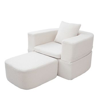 40 Inch Pull Out Couch, 2 in 1 Sleeper Sofa Bed