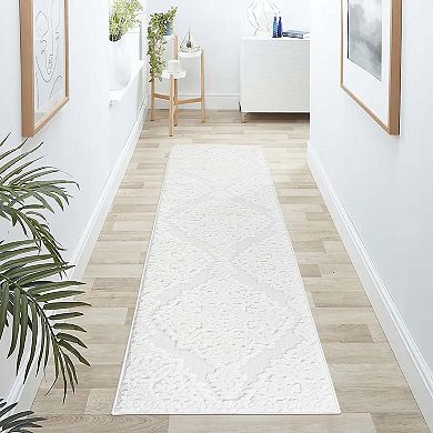 Trellis High-Low Runner Rug - 2.2x8