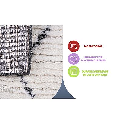 Trellis High-Low Area Rug - 5.3x7.6