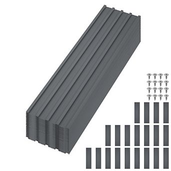 20 pc Roofing Panels for Carport, Heavy Duty Metal Carport Kits, Galvanized Steel Corrugated Panels