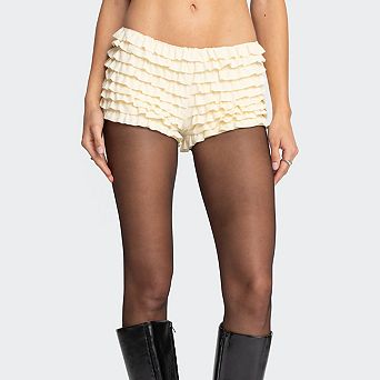 Women's Ruffle Layered Mini Shorts Casual Lightweight Summer Shorts