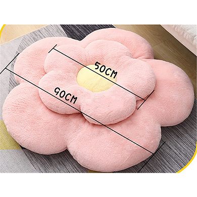 19.6" Flower Pillow Plush Decoration Throw Pillow