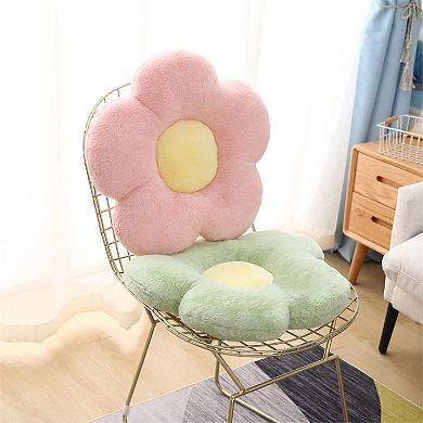 19.6" Flower Pillow Plush Decoration Throw Pillow