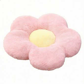 19.6" Flower Pillow Plush Decoration Throw Pillow