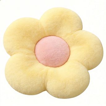 19.6" Flower Pillow Plush Decoration Throw Pillow