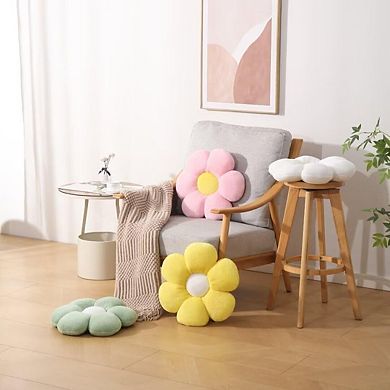 17.7" Soft Flower Pillow Decorative Throw Pillow