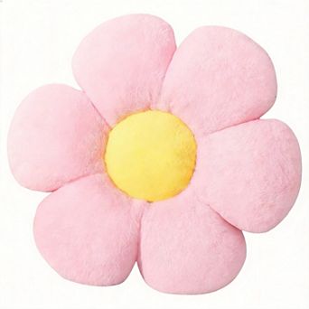 17.7" Soft Flower Pillow Decorative Throw Pillow