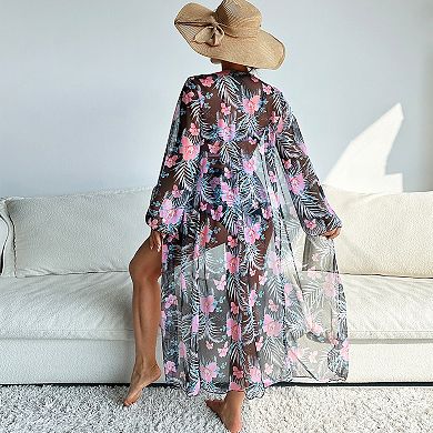 Women's Beach Cover Up Dress with Ruched Side Bikini Set High Waisted 3 Piece Swimsuit