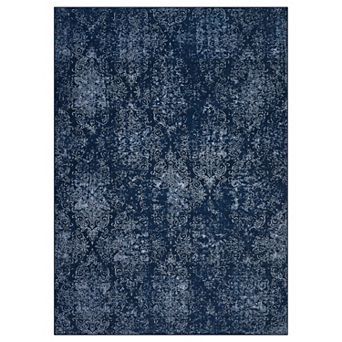 Washable Boho Abstract Area Rug Medallion, Ultra-thin Stain Resistant Floor Cover, Living Room Lobby