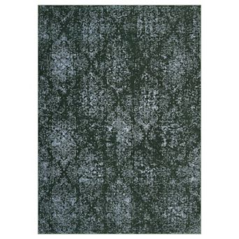 Washable Boho Abstract Area Rug Medallion, Ultra-thin Stain Resistant Floor Cover, Living Room Lobby