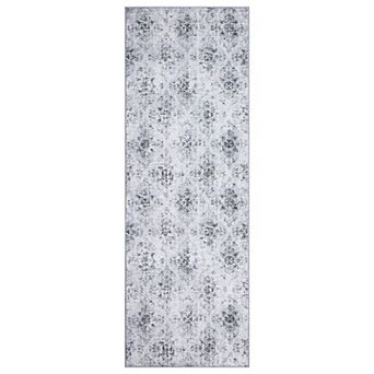 Washable Boho Abstract Area Rug Medallion, Ultra-thin Stain Resistant Floor Cover, Living Room Lobby