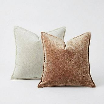 4-Pack Chenille Throw Pillow Covers, Thickened Soft Square Cushion Cases for Sofa Couch,Only Cover