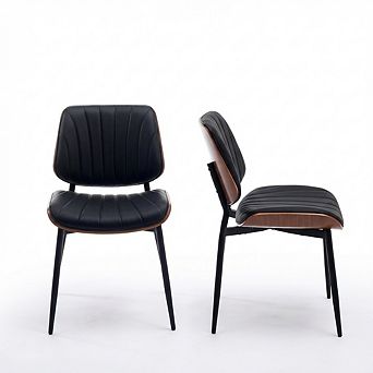 Dining Chairs Set of 2,Upholstered Retro PU Leather Kitchen Chairs,Dining Room Chairs,Kitchen Chairs