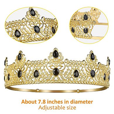 Men Birthday Gifts King Crown Sash Party Supplies