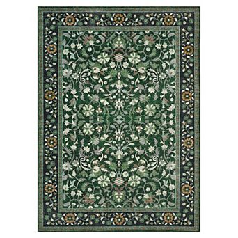 Bedroom Rug for Family, Non-Slip Carpet for Living Room Kitchen Boho Low Pile Area Rug for Entryway