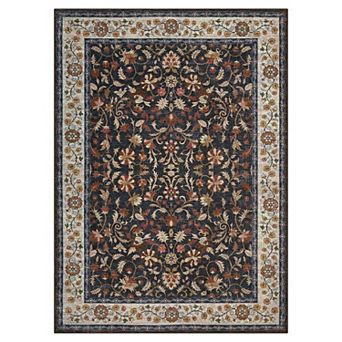 Bedroom Rug for Family, Non-Slip Carpet for Living Room Kitchen Boho Low Pile Area Rug for Entryway