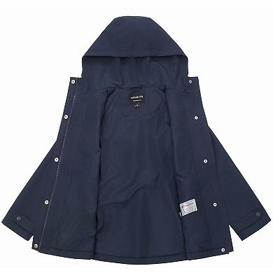 Girls' Rokka&Rolla Trench Coat Hip-Length Hooded Jacket