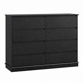 Modern Dresser with 8 Drawers, Wooden Storage Organizer Unit, for Bedroom, Living Room, Kids Room