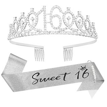 16th Birthday Tiara Sash Birthday Party Decorations