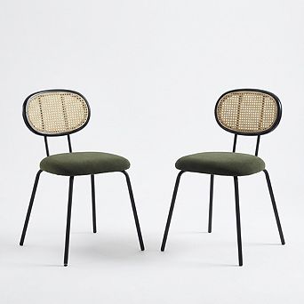 Metal Dining Chairs Set of 2,Kitchen Chairs,Dining Room Chair,Accent Chairs
