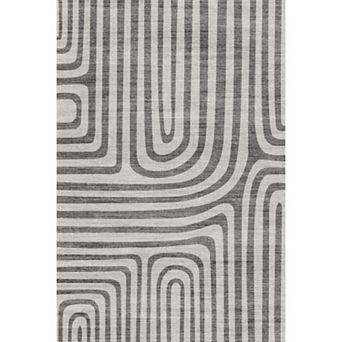 Area Rugs for Living Room, Abstract Modern Washable Rugs, Non-Slip Low-Pile Soft Floor Carpet