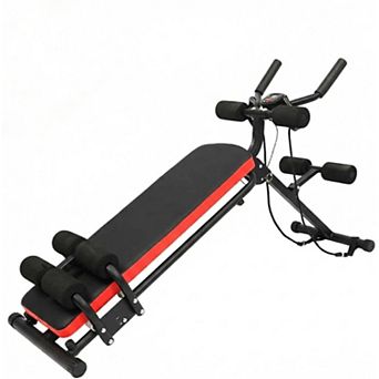 2 in 1 Ab Bench,Exercise Machine Bench,Foldable Core Abdomen Trainer,Weight Bench Exercise Equipment