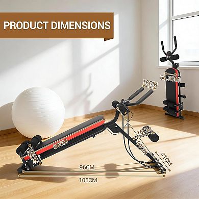 2 in 1 Ab Bench,Exercise Machine Bench,Foldable Core Abdomen Trainer,Weight Bench Exercise Equipment