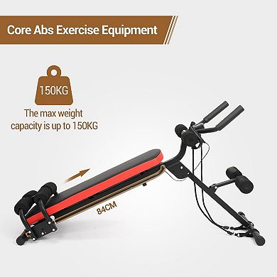 2 in 1 Ab Bench,Exercise Machine Bench,Foldable Core Abdomen Trainer,Weight Bench Exercise Equipment