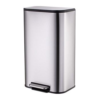 Kitchen Trash Can - 13.2 Gallon/50L - Step Pedal, Smudge Resistant, Removable Inner Bucket