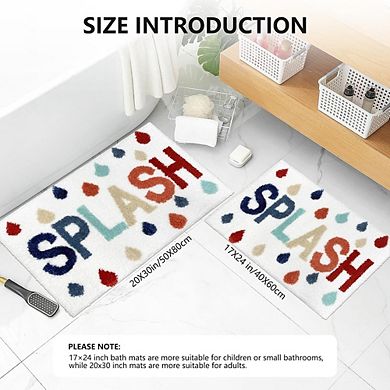 Bathroom Rug, Soft Absorbent, Non-Slip Tufted Floor Mat