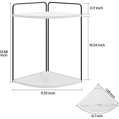 Corner Countertop Organizer Shelf for Bathroom Vanity Storage