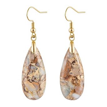 Womens Stone Dangle Earrings