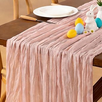 Cheesecloth Table Runner Boho Gauze, Rustic Wedding & Party Decor