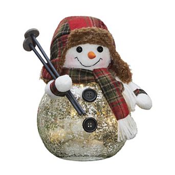 Studio 66 Skylar Plush Snowman Light Tabletop Decor