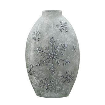 Studio 66 Snowflake Design Vase Table Decor