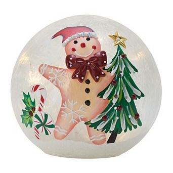 Studio 66 Gingerton Lighted Gingerbread Man Mini Orb Table Decor