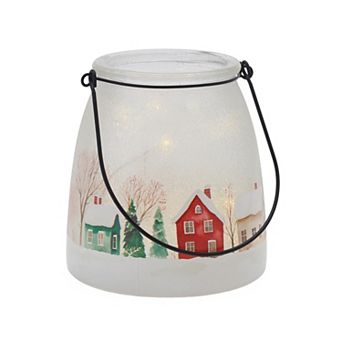 Studio 66 Tinseltown Lighted Winter Village Lantern Table Decor