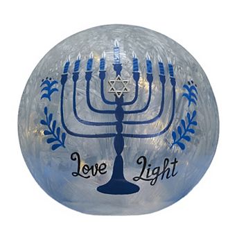 Studio 66 Love & Light Hanukkah Light-Up Mini Orb Tabletop Decor