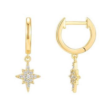 Charm Hoop Dangle Earrings