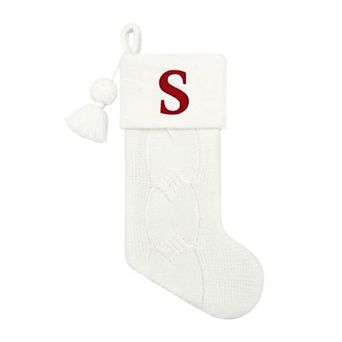 St. Nicholas Square® Knit Christmas Stocking with Faux Fur Cuff