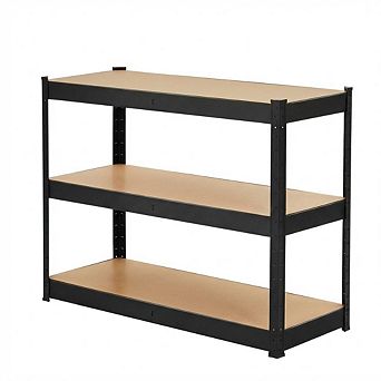 Heavy Duty Garage Shelving Units, 3 tier Adjustable Storage Shelves, Garage Storage Shelving