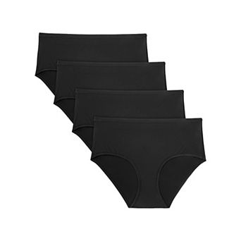 Women's Hanes® Ultimate 4-Pack Moisture-Wicking Microfiber Briefs Underwear 40W4SC