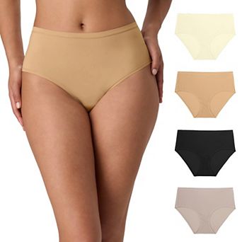 Women's Hanes® Ultimate 4-Pack Moisture-Wicking Microfiber Briefs Underwear 40W4SC