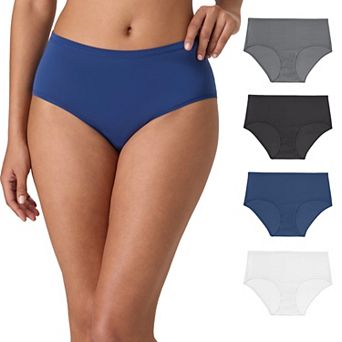 Women's Hanes® Ultimate 4-Pack Moisture-Wicking Microfiber Briefs Underwear 40W4SC